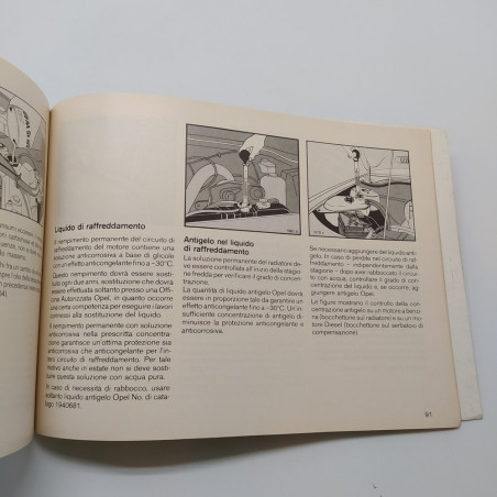 Rekord auto Opel Libretto uso manutenzione sicurezza 1984. Discreto