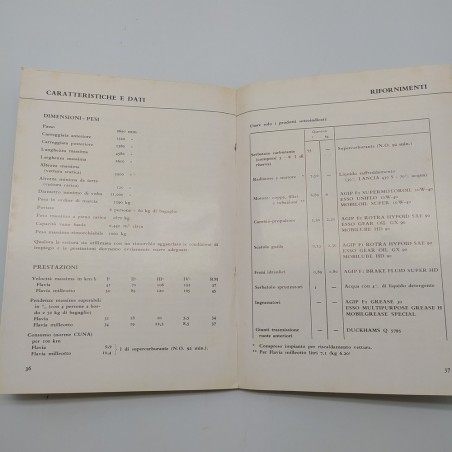 Libretto uso manutenzione Lancia Flavia 1969. Condizioni mediocri