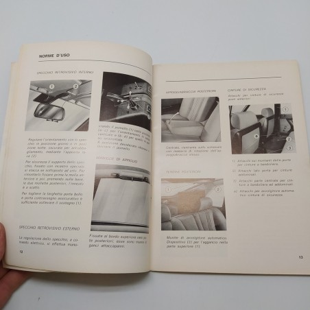 Libretto uso manutenzione Lancia gamma berlina 1976. Macchie diffuse