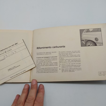 Opel Libretto uso manutenzione auto Corsa 1983. Condizioni mediocri