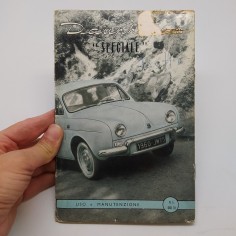Libretto uso manutenzione Renault Dauphine Speciale 1959. Mediocre