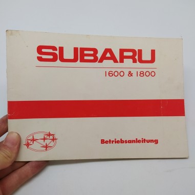 Betriebsanleitung - Libretto uso manutenzione Subaru 1600 & 1800 in tedesco