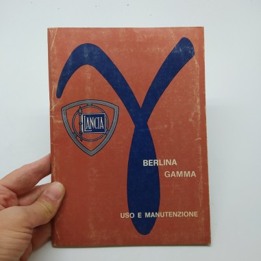 Lancia Libretto uso manutenzione Berlina 1976. Polvere e ingiallimenti