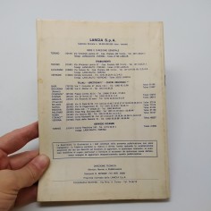 Lancia Libretto uso manutenzione Berlina 1976. Polvere e ingiallimenti 2