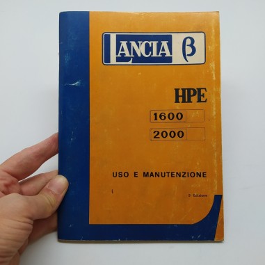 Lancia mod. HPE 1600 & 2000 Libretto uso manutenzione 1975. Logoro