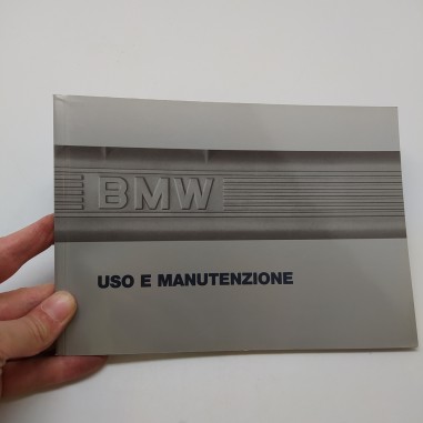 Libretto uso manutenzione BMW 1987. Buone condizioni