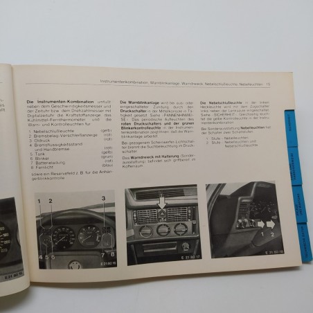 BMW Libretto uso manutenzione - Betriebsanleitung 1979 in tedesco. Mediocre