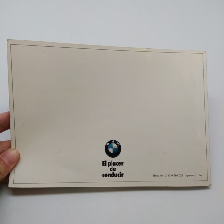 Libretto uso manutenzione BMW Instrucciones de servizio 1991 in spagnolo. Buono