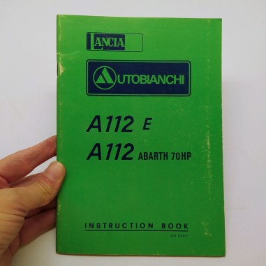 Libretto uso manutenzione Lancia Autobianchi Istruztion book 1977 in inglese