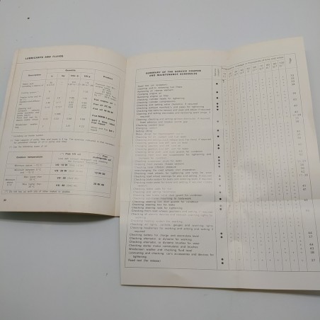 Libretto uso manutenzione Lancia Autobianchi Istruztion book 1977 in inglese