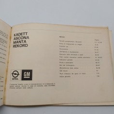 Libretto istruzioni Opel 1978. Mediocre. Pagine in parte staccate 2