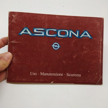 Ascona Libretto uso, manutenzione, sicurezza Opel 1984. Piccoli strappi