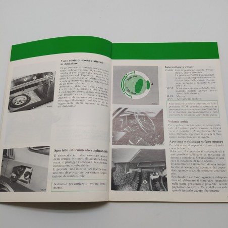 Lancia Prisma Libretto uso e manutenzione 1985. Polvere e ingiallimenti