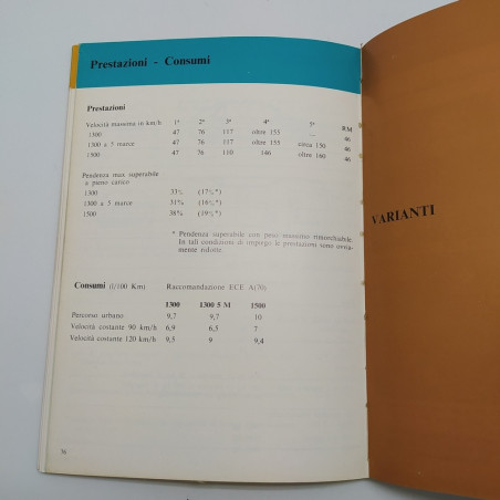 Libretto uso manutenzione Lancia modello Delta 1982. Note a penna all'interno