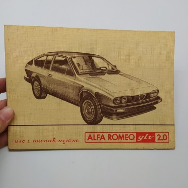 Alfa Romeo GTV 2.0 Libretto uso manutenzione 1980. Condizioni discrete