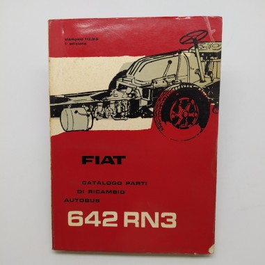 Fiat Catalogo parti di ricambio Autobus 642 RN3, 1° ed. 1962. Macchie e polvere