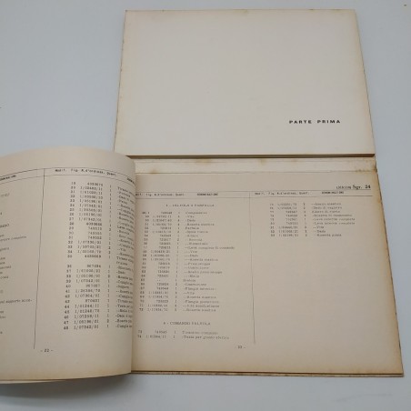 Fiat Catalogo parti di ricambio Autobus 642 RN3, 1° ed. 1962. Macchie e polvere