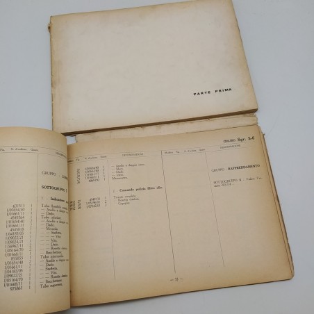 Supplemento catalogo parti di ricambio Fiat 690 N1, 1963. Condizioni mediocri