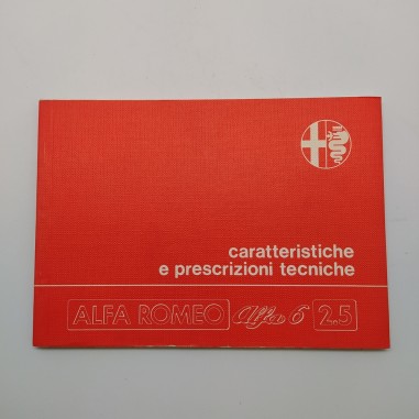 Alfa Romeo Caratteristiche e prescrizioni tecniche Alfa6 2.5, 1979. Macchie