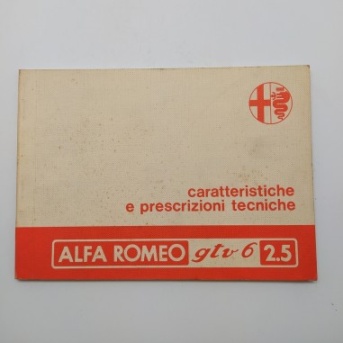 Alfa Romeo Caratteristiche e prescrizioni tecniche GTV6 2.5, 1980. Macchie