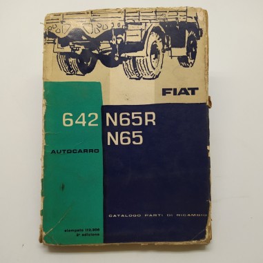 Fiat Catalogo parti di ricambio Autocarro 642 N65R & N65, 2° ed. 1962. Mediocre