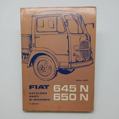 Fiat Catalogo parti di ricambio Autocarro 645N & 650N, 2° ed. 1961. Mediocre