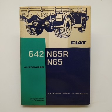 Fiat Catalogo parti di ricambio Autocarro 642 N65R & N65, 2° ed. 1962. Mediocre