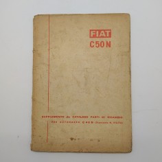 Fiat Supplemento catalogo parti di ricambio Autocarro C40 N, 1958. Mediocre