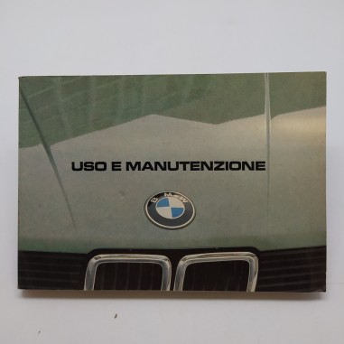 Manuale uso e manutenzione BMW 1983, aggiunta con punte metalliche. Polvere