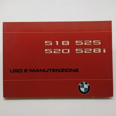 Manuale uso e manutenzione BMW 518, 525, 520i, 528i, 4° ed. 1979. Polvere