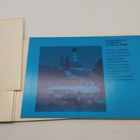 Manuale uso e manutenzione BMW 518, 525, 520i, 528i, 4° ed. 1979. Polvere