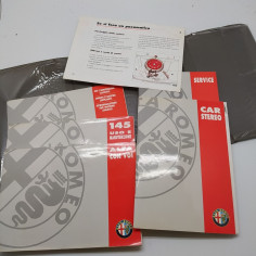Cartellina documenti Alfa Romeo 145, 1995. Segni sulla cartellina plastificata 2