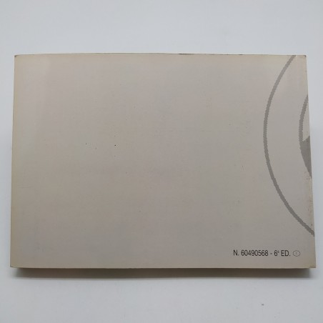 Manuale uso e manutenzione Alfa Romeo 145, 6° edizione 1995. Ingrigimenti