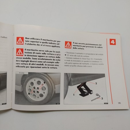 Manuale uso e manutenzione Alfa Romeo 146, 1997. Ingrigimenti