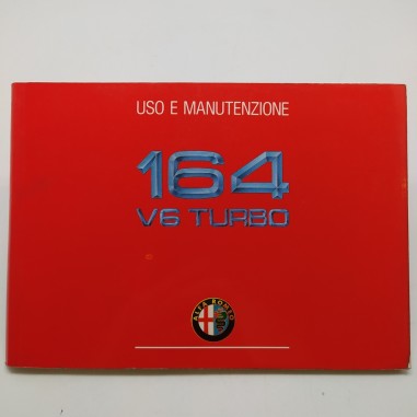 Manuale uso e manutenzione Alfa Romeo modlelo 164 V6 Turbo 1990. Polvere