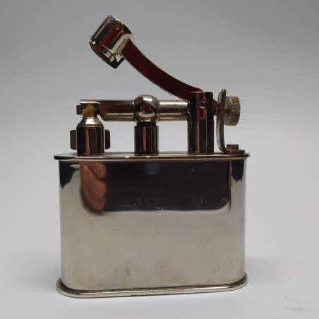 Vintage accendino da tavolo a benzina anni 30/40 senza marca danneggiato