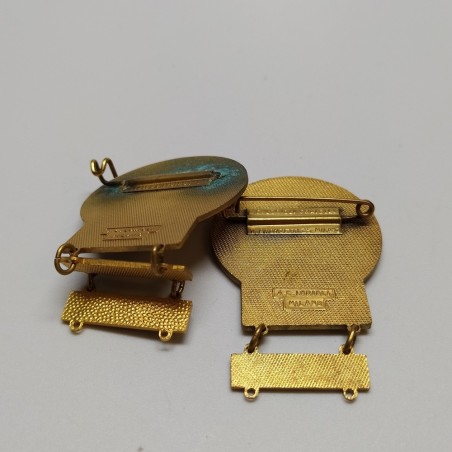 Coppia spille Corsa automobilistica Cesana Sestriere 1969 1970 e 1973