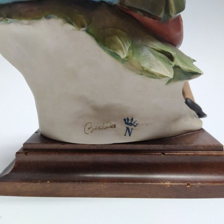 Coppia di ceramiche Capodimonte periodo anni 60/70 fanciulli e Madonna