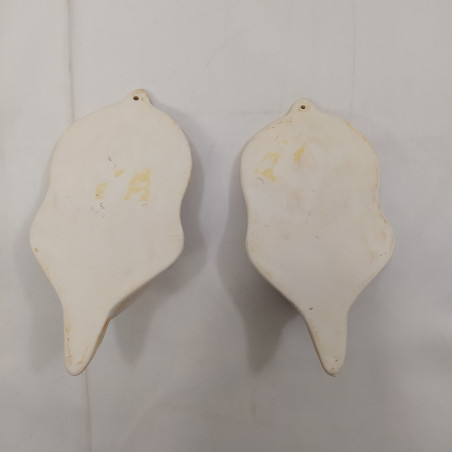 Coppia di acquasantiere in ceramica misura 8x16 cm circa
