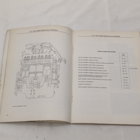 Dati e norme principali per le riparazioni A112 Elegant e Abarth 70 HP