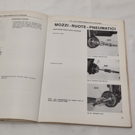 Dati e norme principali per le riparazioni A112 Elegant e Abarth 70 HP