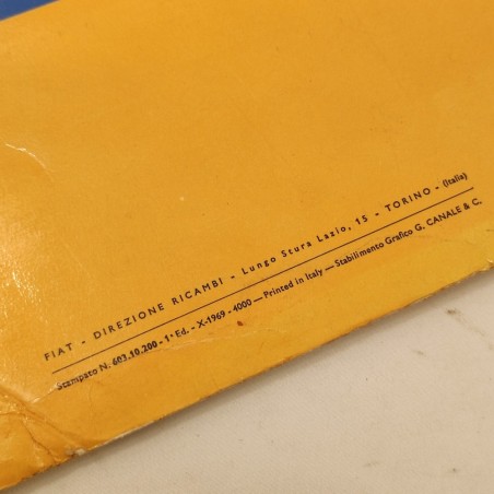 Catalogo parti di ricambio carrozzeria Fiat Dino 2400 coupè tipo 135 BC