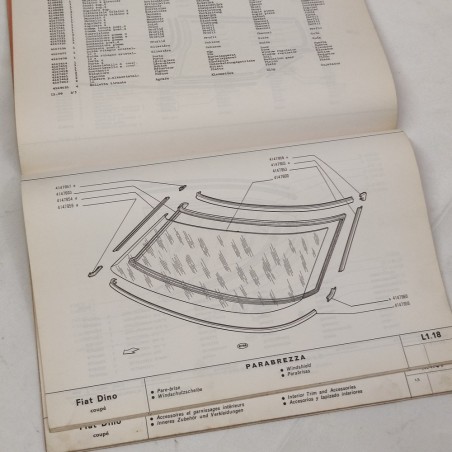 Catalogo parti di ricambio carrozzeria Fiat Dino coupè - macchie