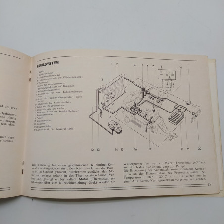 Alfa Romeo Betriebsanleitung und Wartung - Manutenzione Alfetta 2000L in tedesco