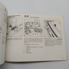 Manuale uso e manutenzione Alfa Romeo modelli 33, 1987. Polvere 2