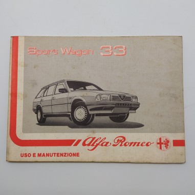 Manuale uso e manutenzione Alfa Romeo Sport Wagon 33, 2° edizione 1988. Macchie