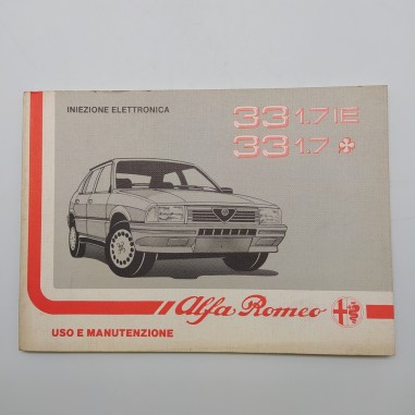 Manuale uso e manutenzione Alfa Romeo 33 1.7ie, 33 1.7, iniezione elettronica