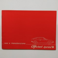 Alfa Romeo Manuale uso e manutenzione Alfasud Sprint 1976. Pagine ingiallite.