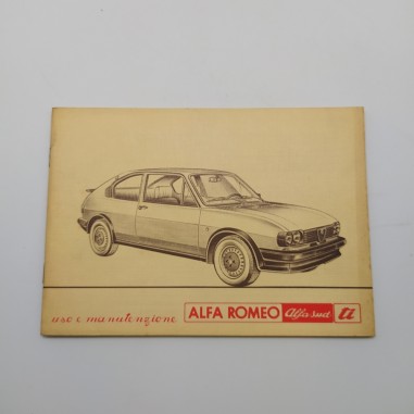 Alfa Romeo Alfasud TI Manuale uso e manutenzione 1980. Polvere e ingiallimenti