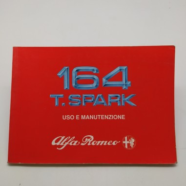 Alfa Romeo 164 t.Spark Manuale uso e manutenzione, 1° ed. 1989. Macchie